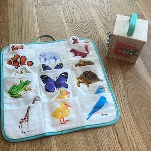 Lovevery lock box and animal pouches - missing elephant
